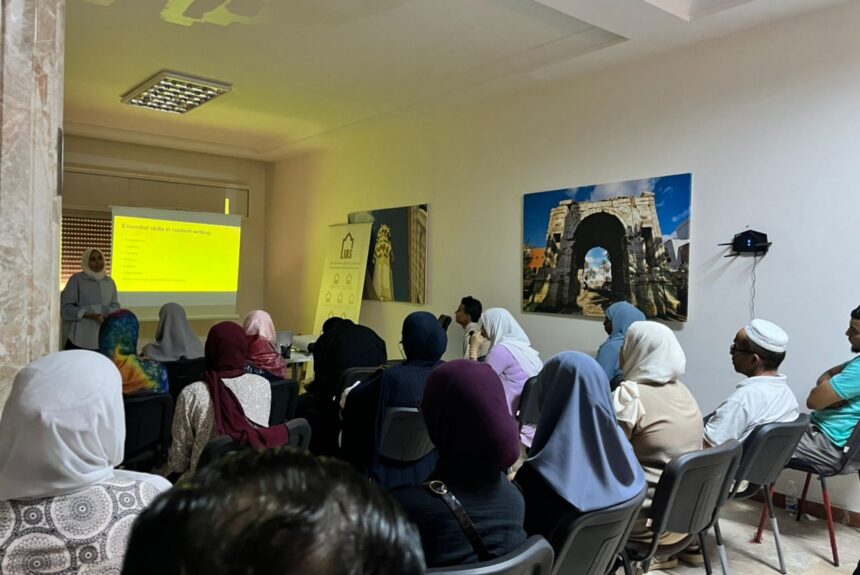 LIAS organized a group of training workshops on the basics of content writing, presented by trainer Ghufran Rahouma